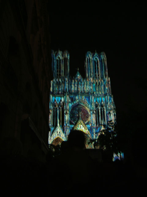 Cathédrale de Reims, son & lumière du 14 mai 2011.