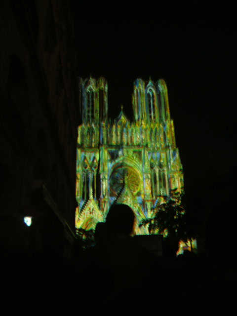Cathédrale de Reims, son & lumière du 14 mai 2011.
