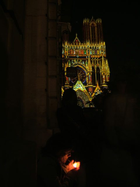 Cathédrale de Reims, son & lumière du 14 mai 2011.