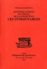 Justifications de tirage de la collection Les Introuvables