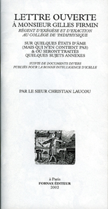 Lettre ouverte