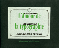 L’Amour de la typographie