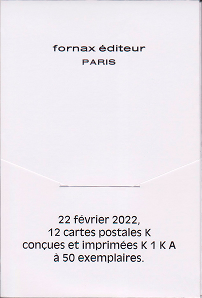 12 cartes postales K [couverture, dos]