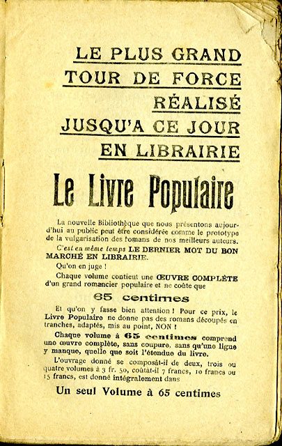 Collection 'Le Livre Populaire'