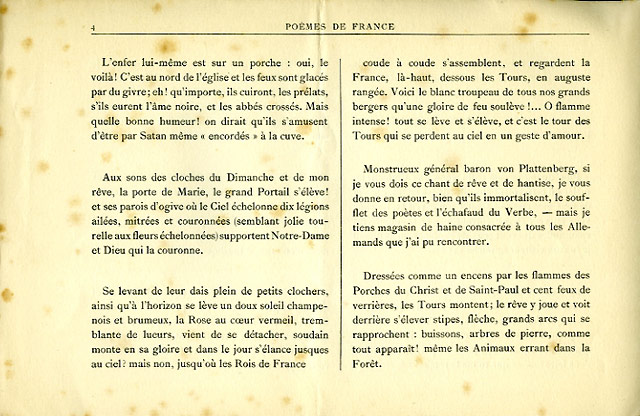 Poèmes de france, numéro 1, page 4