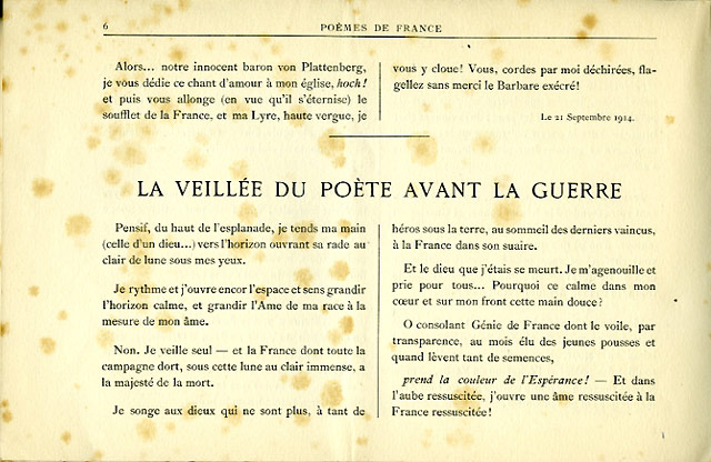 Poèmes de france, numéro 1, page 6